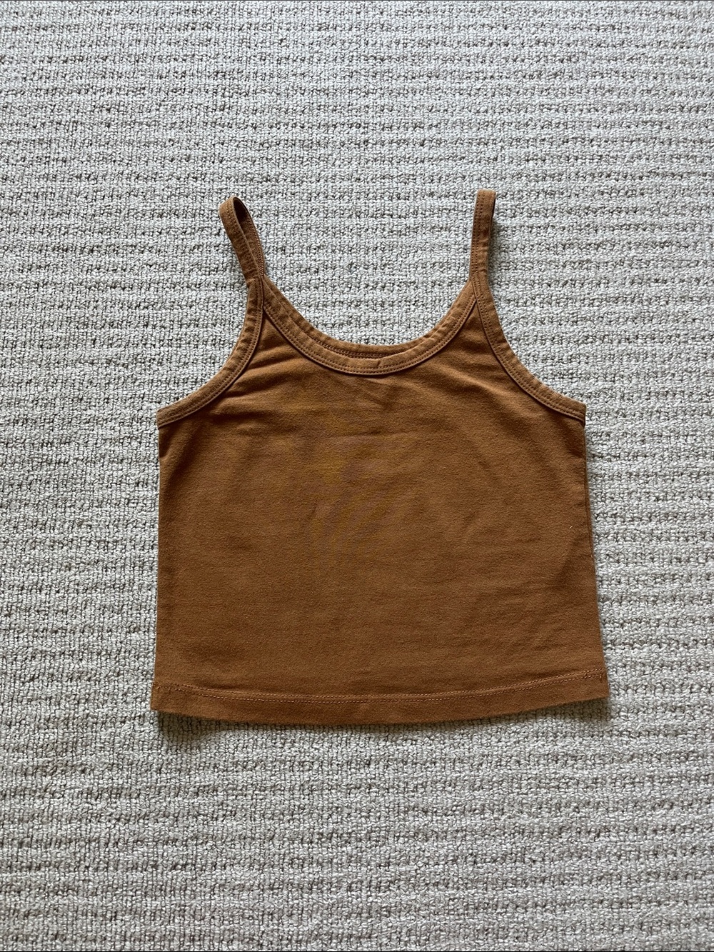 Brown ARQ Cotton Tank Top